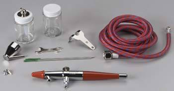 VLSET VL Double Action Siphone Feed Airbrush Set