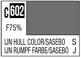 GNZC602 75% Flat IJN Hull Gray Color Sasebo 10ml , GSI Mr. Color