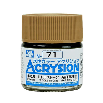 GNZN71 Acrysion N71 - Middle Stone (Semi-Gloss/Aircraft)