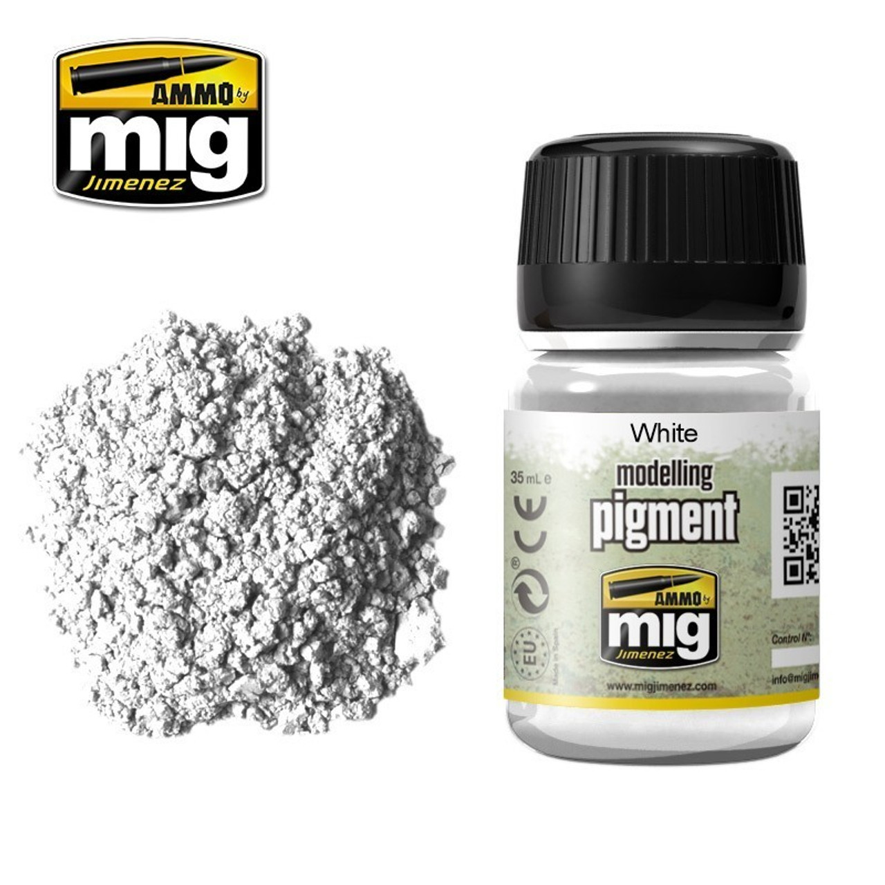 (SO) AMM3016 AMMO by Mig Modelling Pigment - White