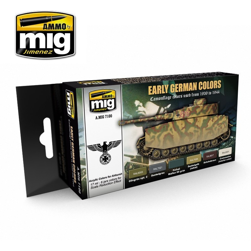 AMM7100 AMMO by Mig Paint Set - Early German Colors