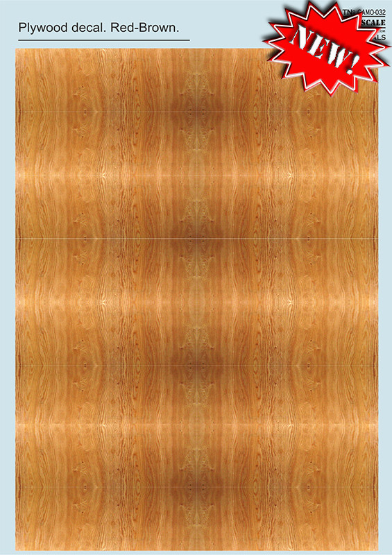 032 Plywood Decal Red-Brown Part 2 1 1:48/1:72