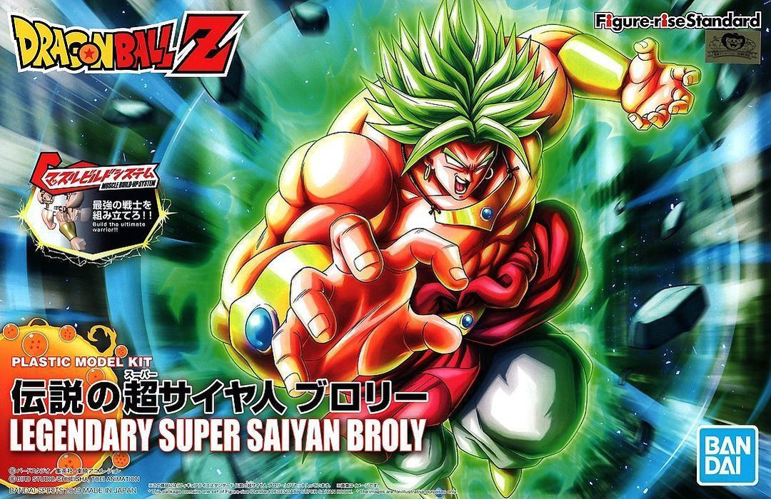 BAN2495141 Bandai Legendary Super Saiyan Broly (New PKG Ver) 'Dragon Ball Z', Bandai Figure-rise Standard