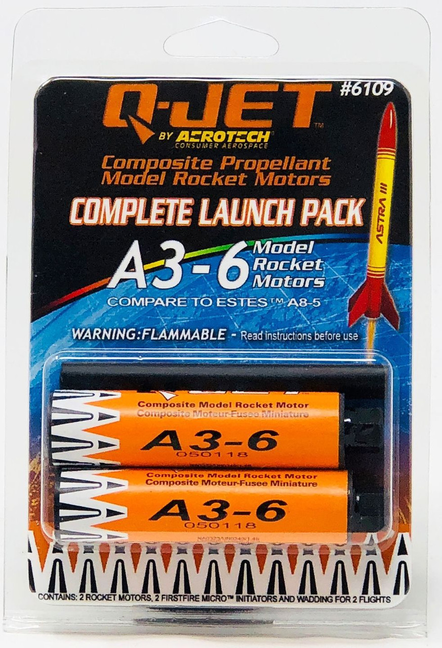 6109 A3-6 (2-pack) Model Rocket