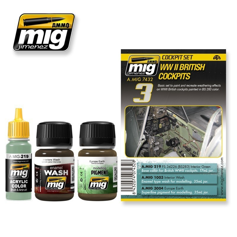 AMM7432 AMMO by Mig - Cockpit Set: WW2 British Cockpits