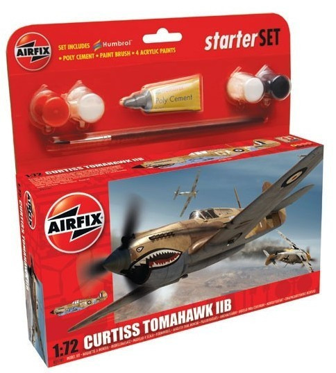 ARX55101 Tomahawk IIB Fighter Small Starter Set w/paint & glue 1/72