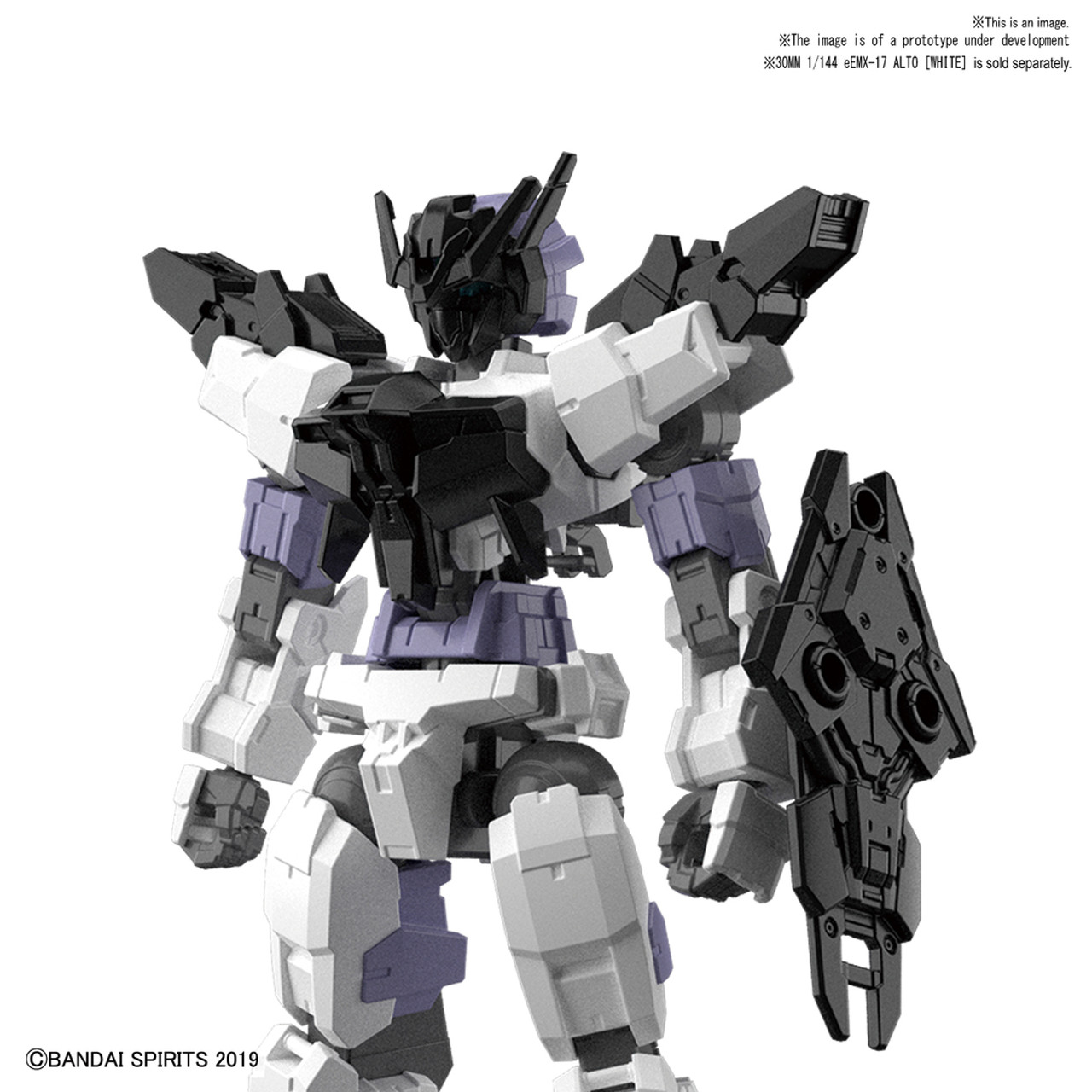 Bandai 2487793 #10 Option Armor For Commander Type (Alto Exclusive Black) '30 Minute Mission'