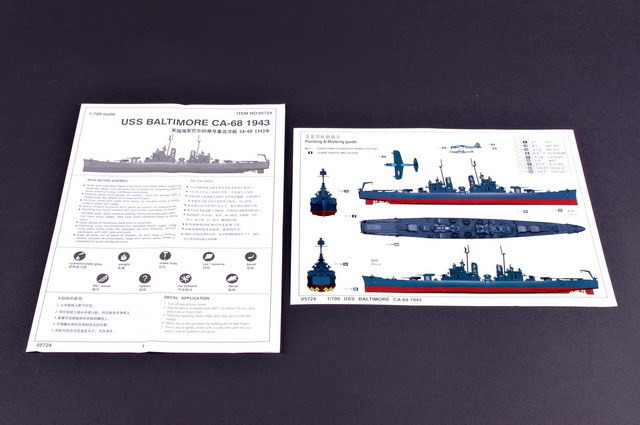 5724 USS Baltimore Cruiser '43 1/700
