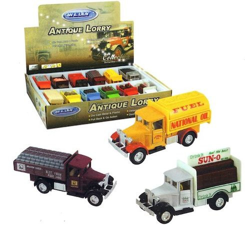 Antique Lorries Pullback Display Tr