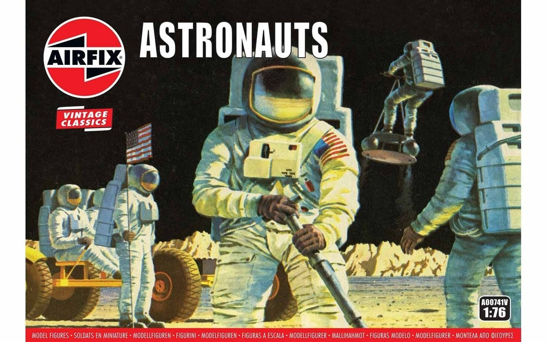 A00741V Astronauts NASA Apollo Astronauts, equipment and Moon Buggy
