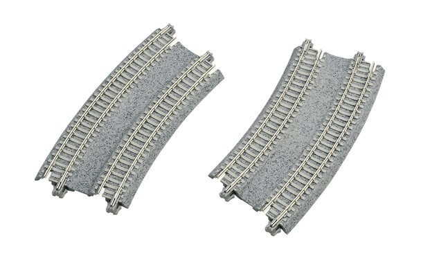 KAT20184 N scale 11"/12.4" 45-Degree Double Track Easement (2)