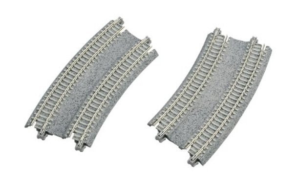 KAT20184 N scale 11"/12.4" 45-Degree Double Track Easement (2)