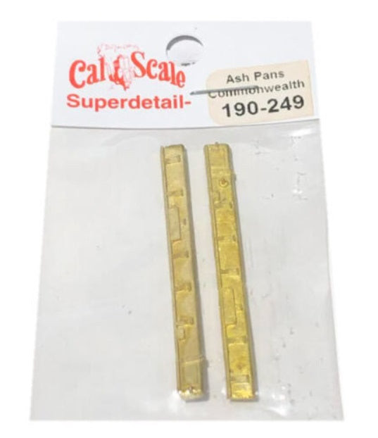 CAL249 HO Steam Loco Ash Pans (Brass Castings) -- Commonwealth Cast Type
