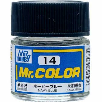 GNZC14 Semi-Gloss Navy Blue 10ml , GSI Mr. Color