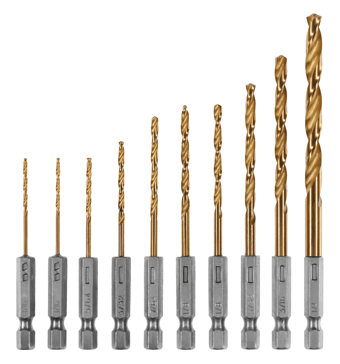 USDDRLL10  Asst Drill Bits 10PC