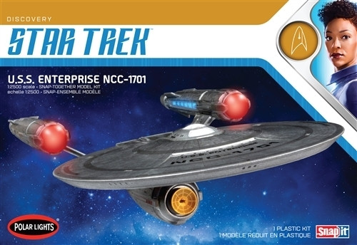 971M POLAR LIGHTS STAR TREK DISCOVERY USS ENTERPRISE 1:2500 SCALE SNAP KIT