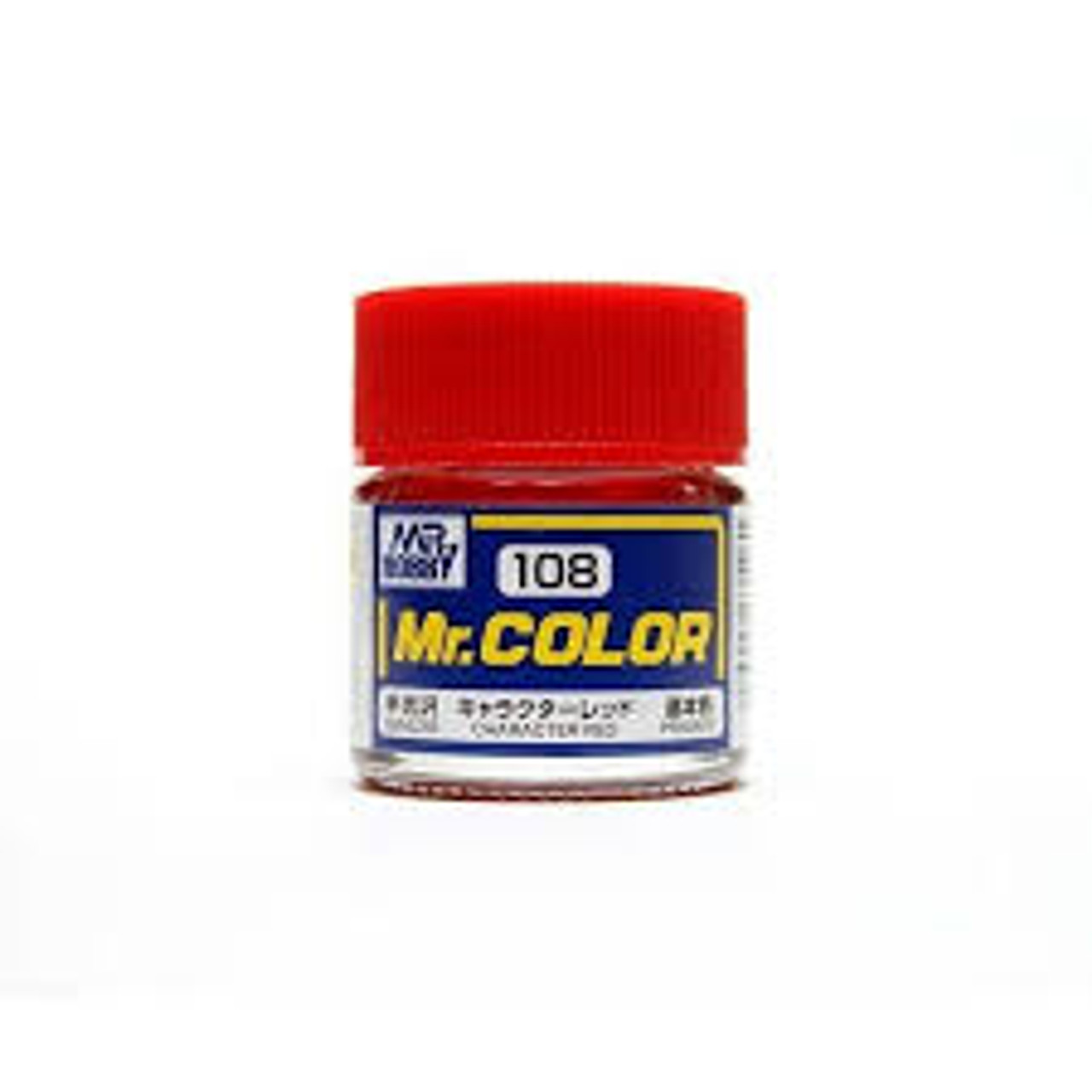 Mr Hobby Mr. Color 108 - Character Red (Semi-Gloss/Primary) - 10ml