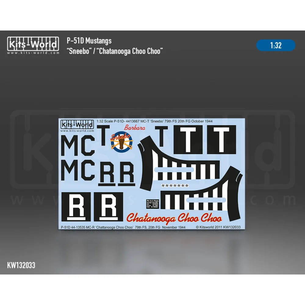 32033 Decal - North-American P-51D Mustang 44-13535 MC-R 'Chattanooga 1/32