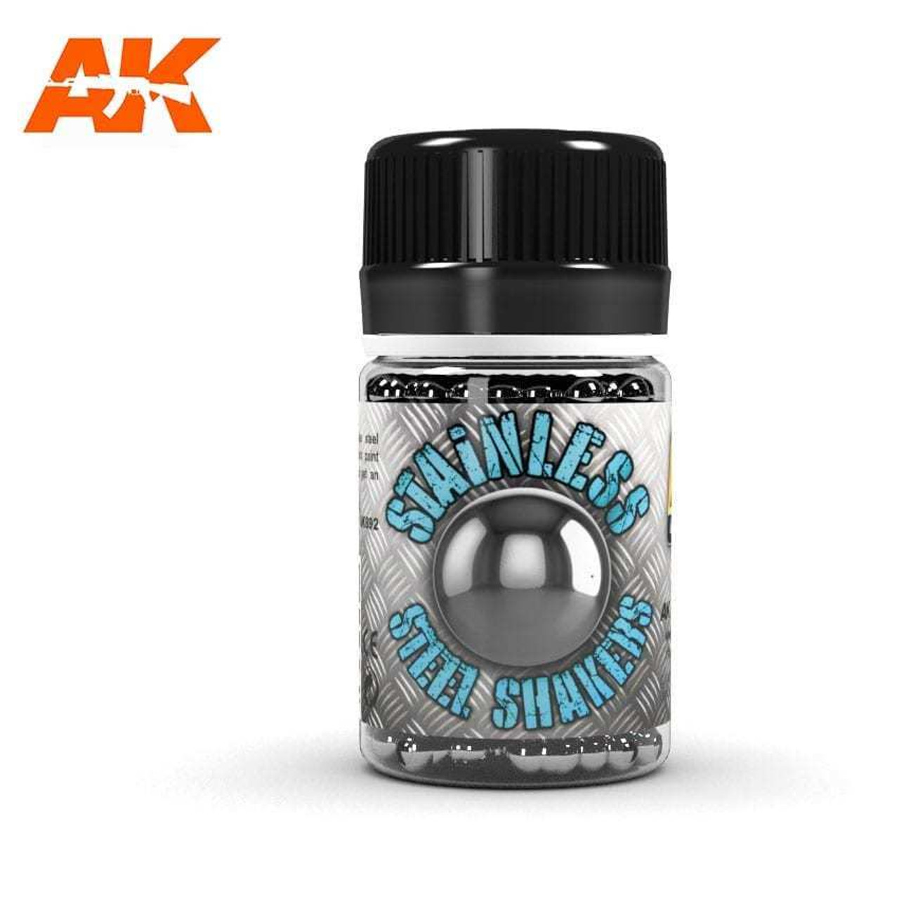 AKI892 Stainless Steel Shakers (Balls) for Paint Mixing  (250pcs/Bottle) at MRS Hobby Shop, Sandy utah, 84070