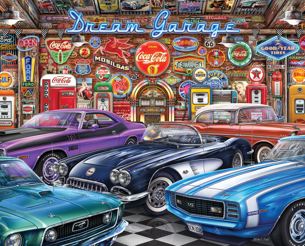 33-10879 Dream Garage 1000 Piece Jigsaw Puzzle