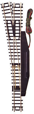 2704 Code 80 #6 Switch Remote Left Hand Black N scale