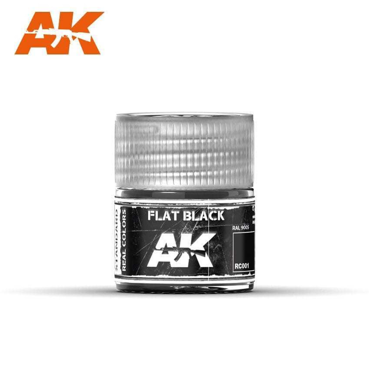 AKIRC001 Real Colors  Flat Black Acrylic Lacquer Paint 10ml Bottle AKIRC001 Real Colors  Flat Black Acrylic Lacquer Paint 10ml Bottle
