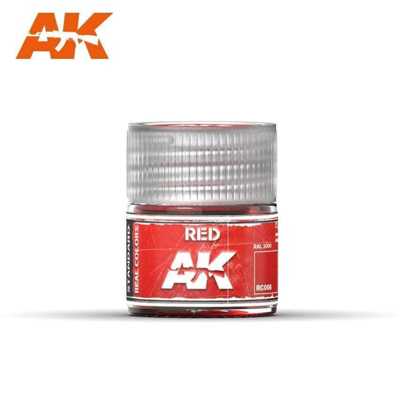 AKIRC006 Real Colors  Red Acrylic Lacquer Paint 10ml Bottle