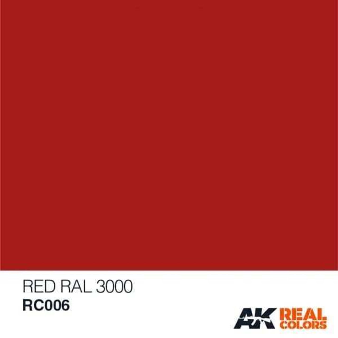 AKIRC006 Real Colors  Red Acrylic Lacquer Paint 10ml Bottle