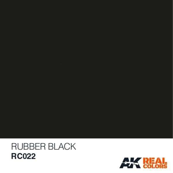 AKIRC22 Real Colors  Rubber Black Acrylic Lacquer Paint 10ml Bottle