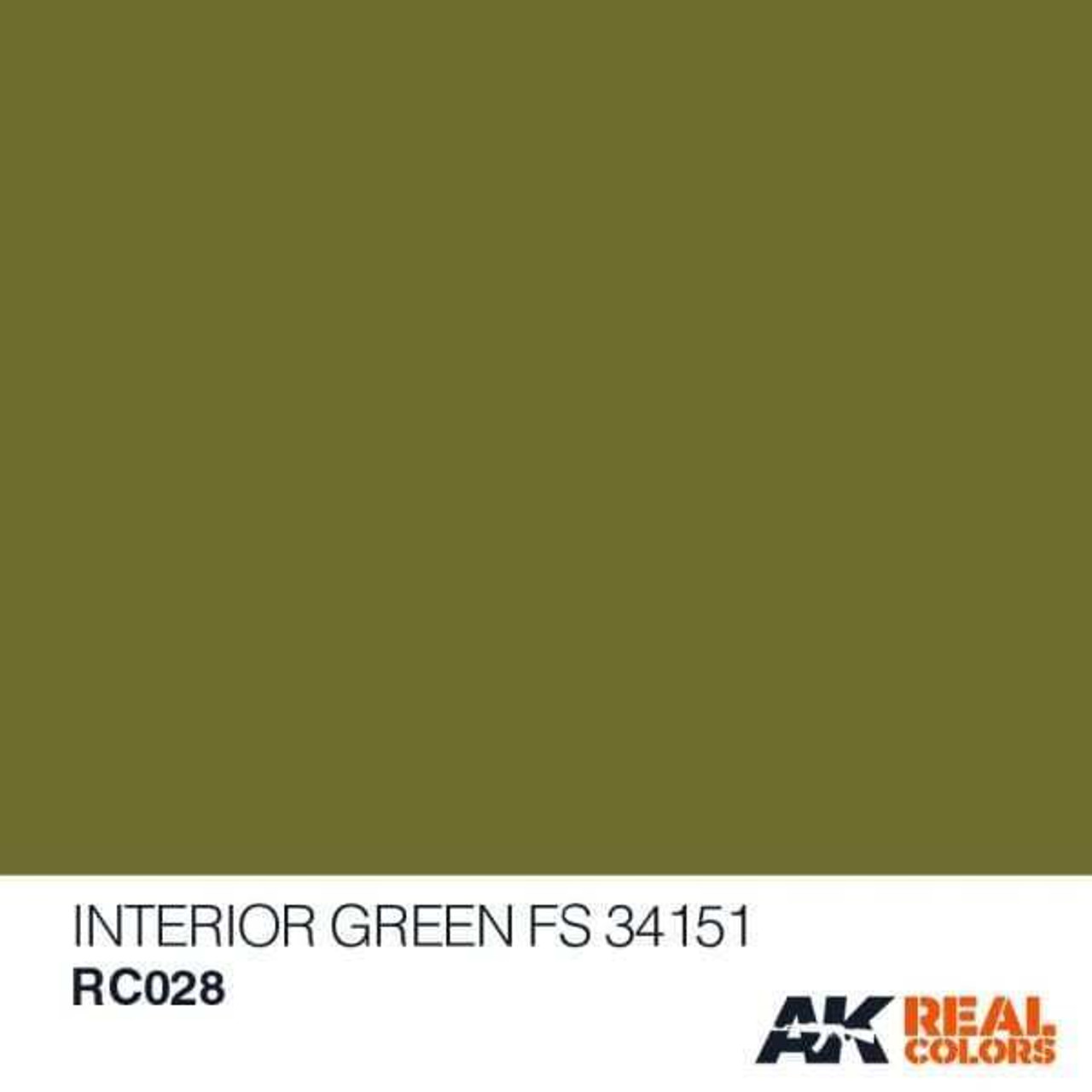 AKIRC28 Real Colors  Light Green FS34151 Acrylic Lacquer Paint 10ml Bottle