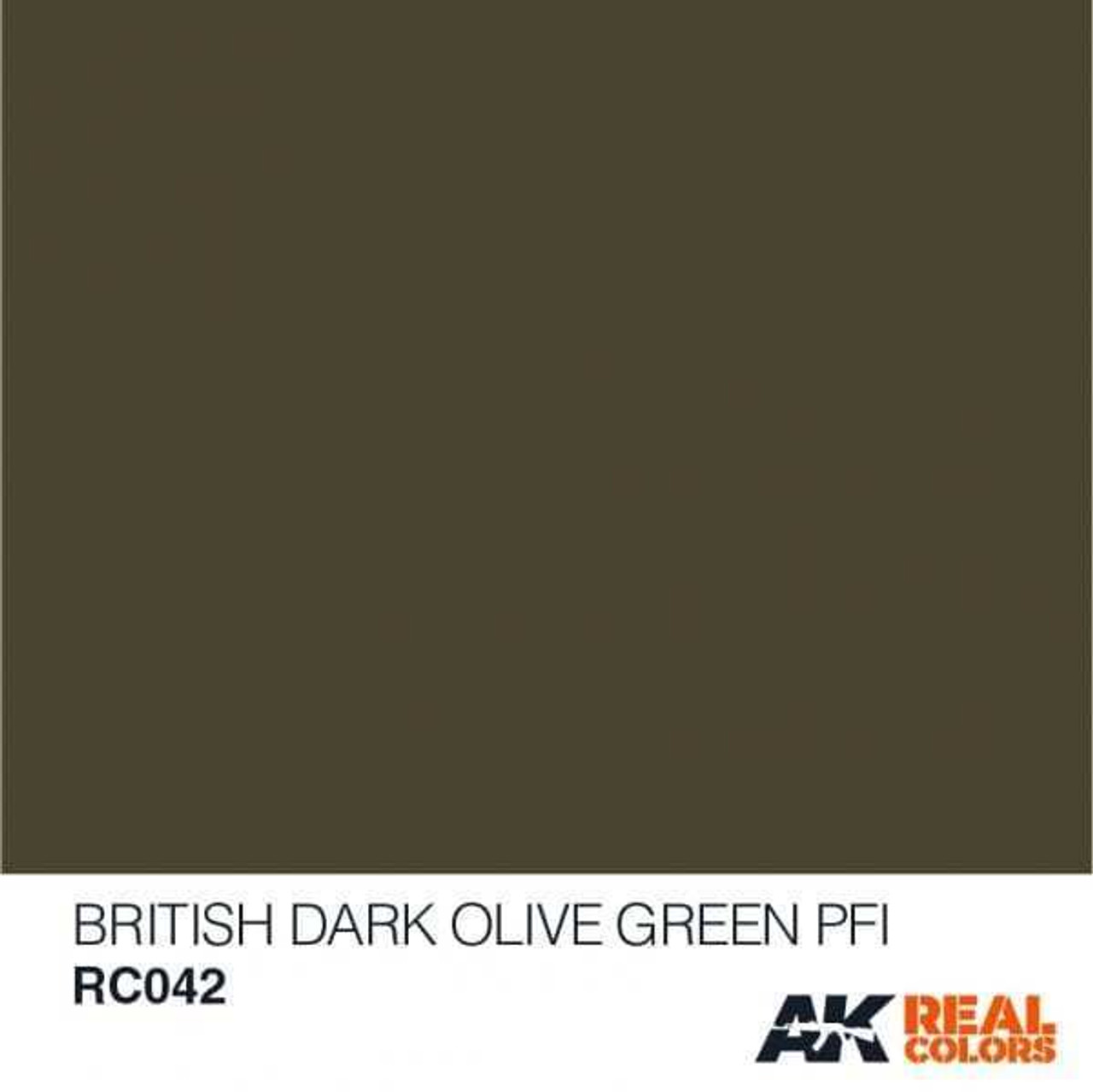 AKIRC42 Real Colors  British Dark Olive Green PF1 Acrylic Lacquer Paint 10ml Bottle 8436564922731 AKIRC42 Real Colors  British Dark Olive Green PF1 Acrylic Lacquer Paint 10ml Bottle 8436564922731