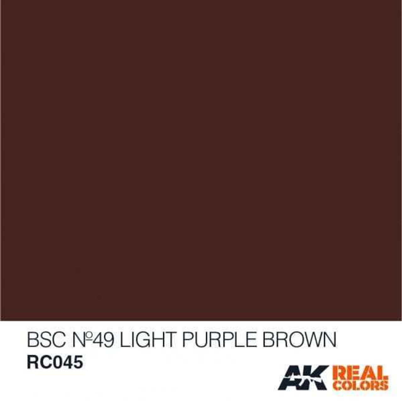 (D) AKIRC045 Real Colors BSC No49 Light Purple Brown 10ml