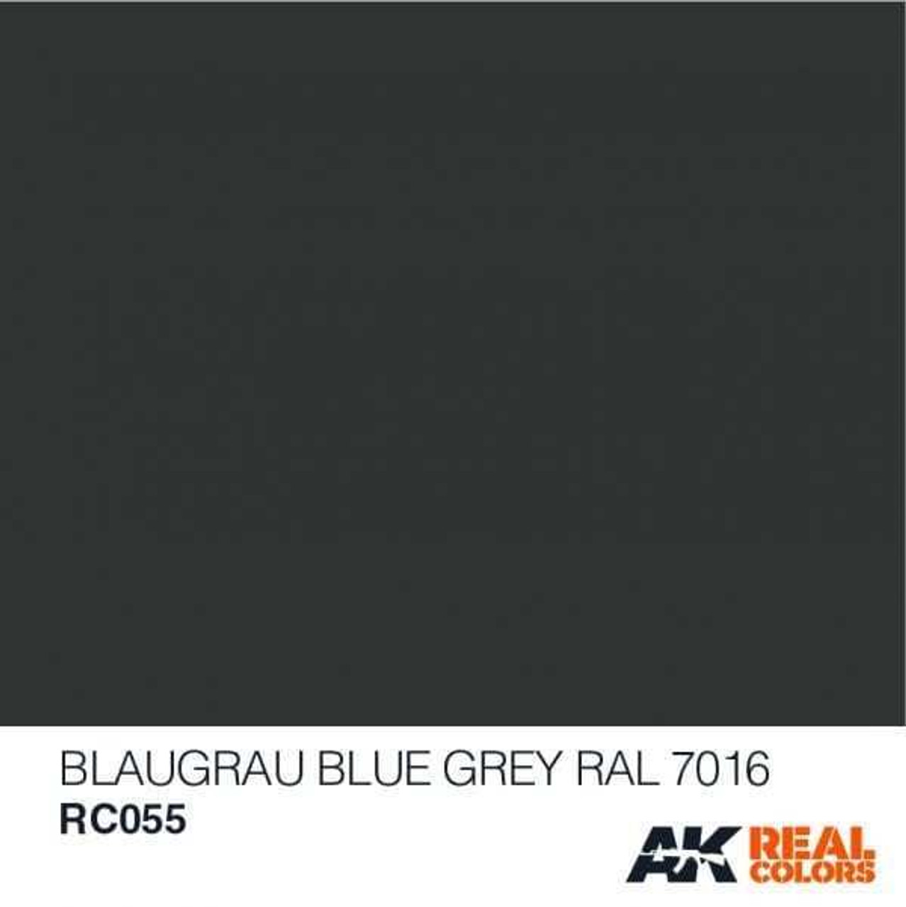 (D) AKIRC055   Real Colors Blaugrau-Blue Grey RAL 7016 10ml