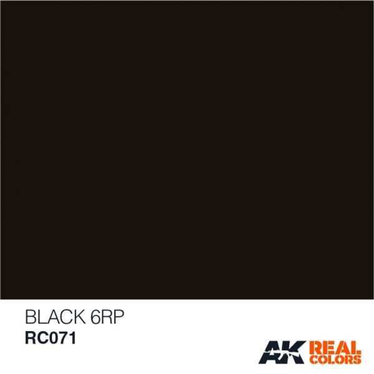 (D) AKIRC071   Real Colors Black 6RP 10ml