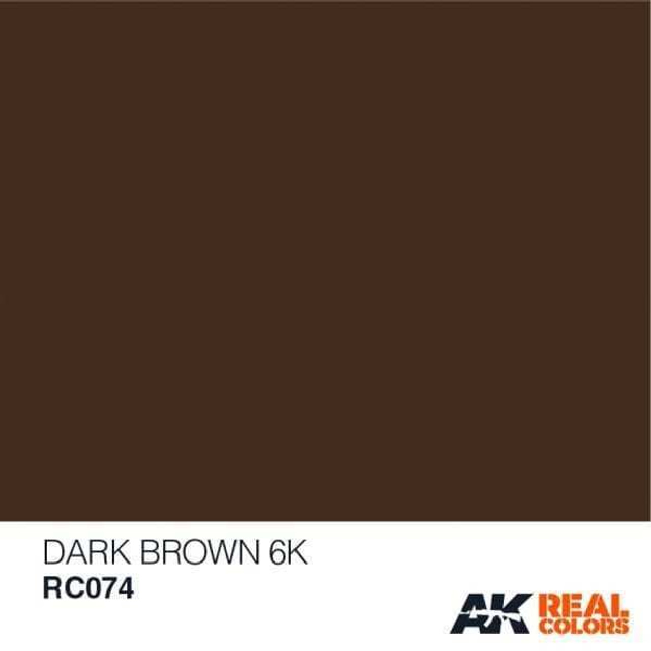 (D) AKIRC074   Real Colors Dark Brown 6K 10ml
