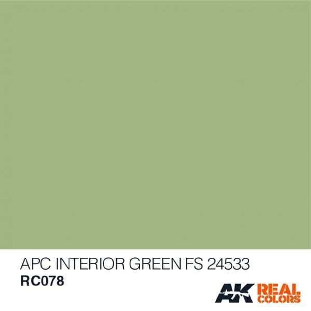 RC78 Real Colors  APC Interior Green FS24533 Acrylic Lacquer Paint 10ml Bottle 8436564923110 RC78 Real Colors  APC Interior Green FS24533 Acrylic Lacquer Paint 10ml Bottle 8436564923110