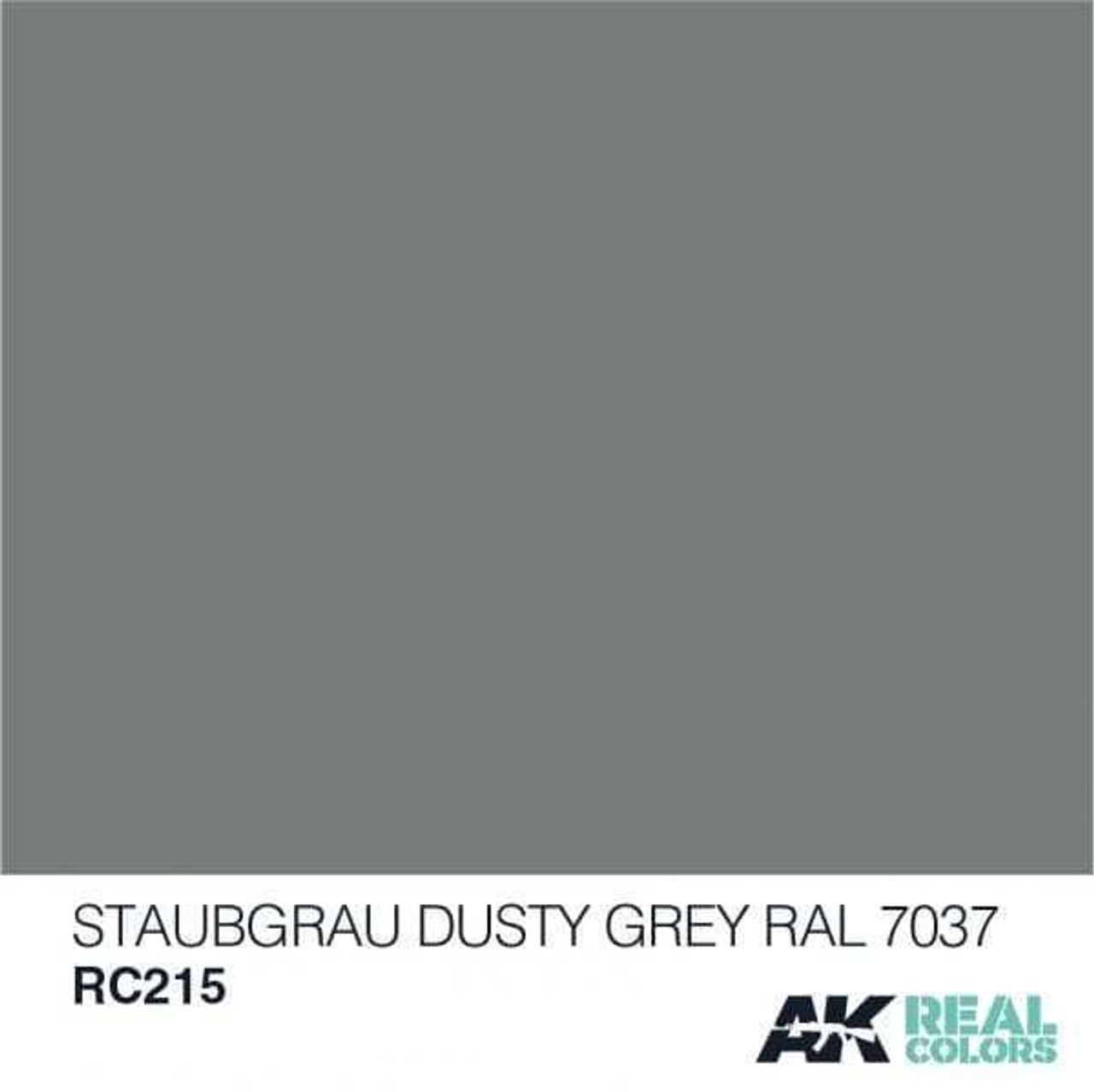 (D) AKIRC215   Real Colors Staubgrau-Dusty Grey RAL 7037 10ml