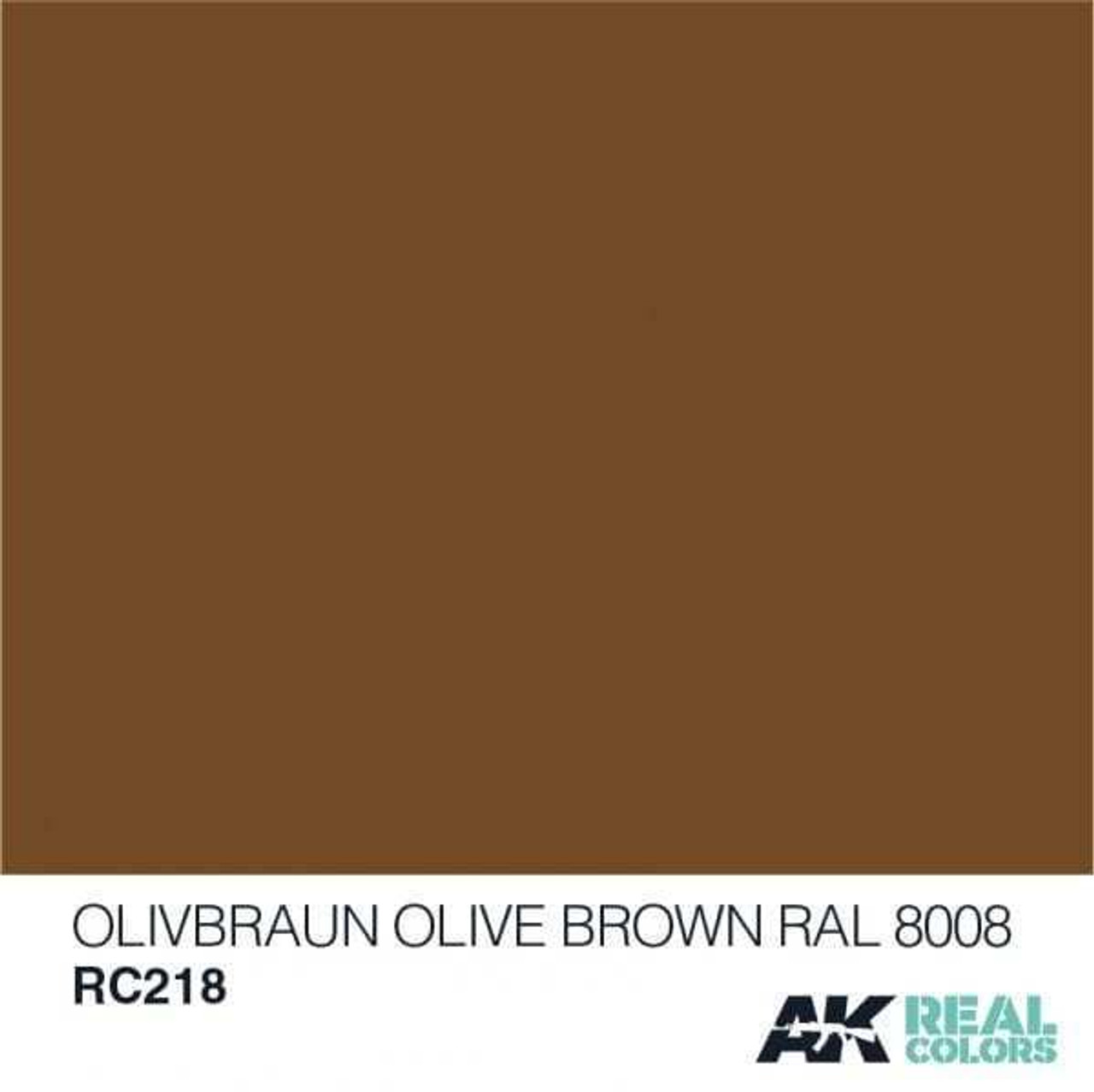 (D) AKIRC218   Real Colors Olive Braun-Olive Brown RAL 8008 10ml
