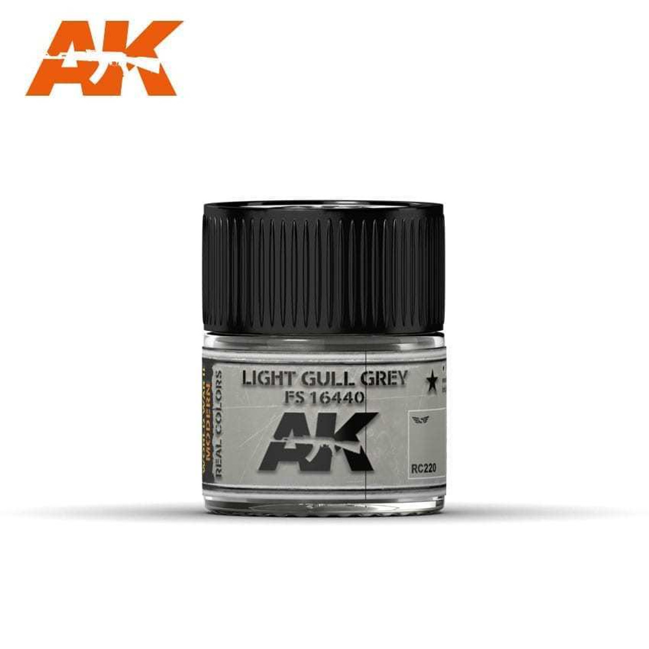 AKIRC220 Real Colors  Light Gull Grey FS16440 Acrylic Lacquer Paint 10ml Bottle AKIRC220 Real Colors  Light Gull Grey FS16440 Acrylic Lacquer Paint 10ml Bottle