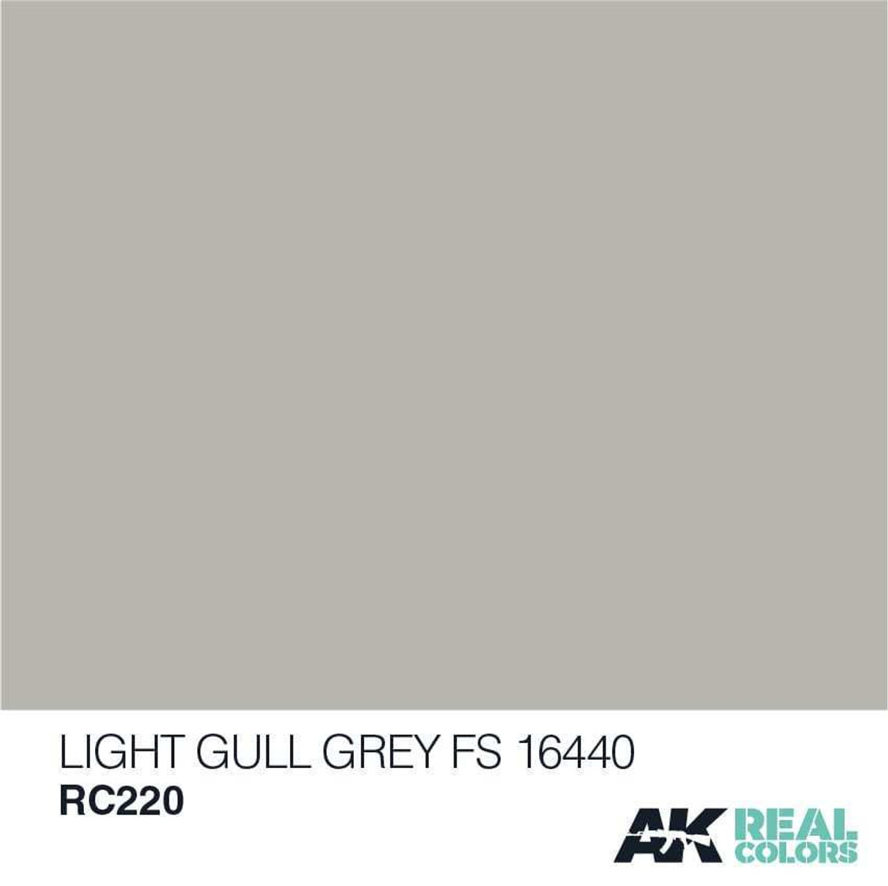AKIRC220 Real Colors  Light Gull Grey FS16440 Acrylic Lacquer Paint 10ml Bottle AKIRC220 Real Colors  Light Gull Grey FS16440 Acrylic Lacquer Paint 10ml Bottle