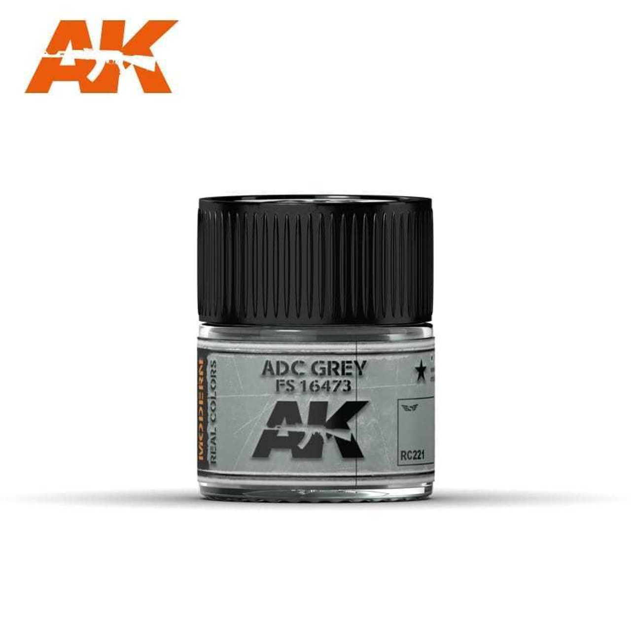 AKIRC221 Real Colors  ADC Grey FS 16473 Acrylic Lacquer Paint 10ml Bottle