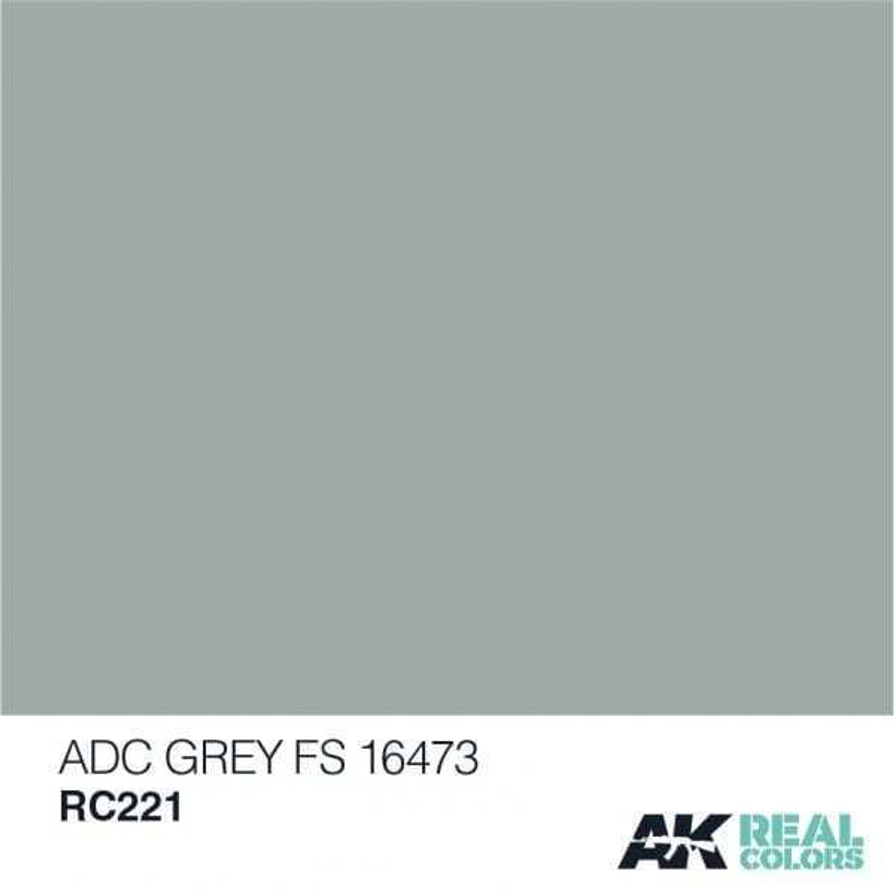 AKIRC221 Real Colors  ADC Grey FS 16473 Acrylic Lacquer Paint 10ml Bottle