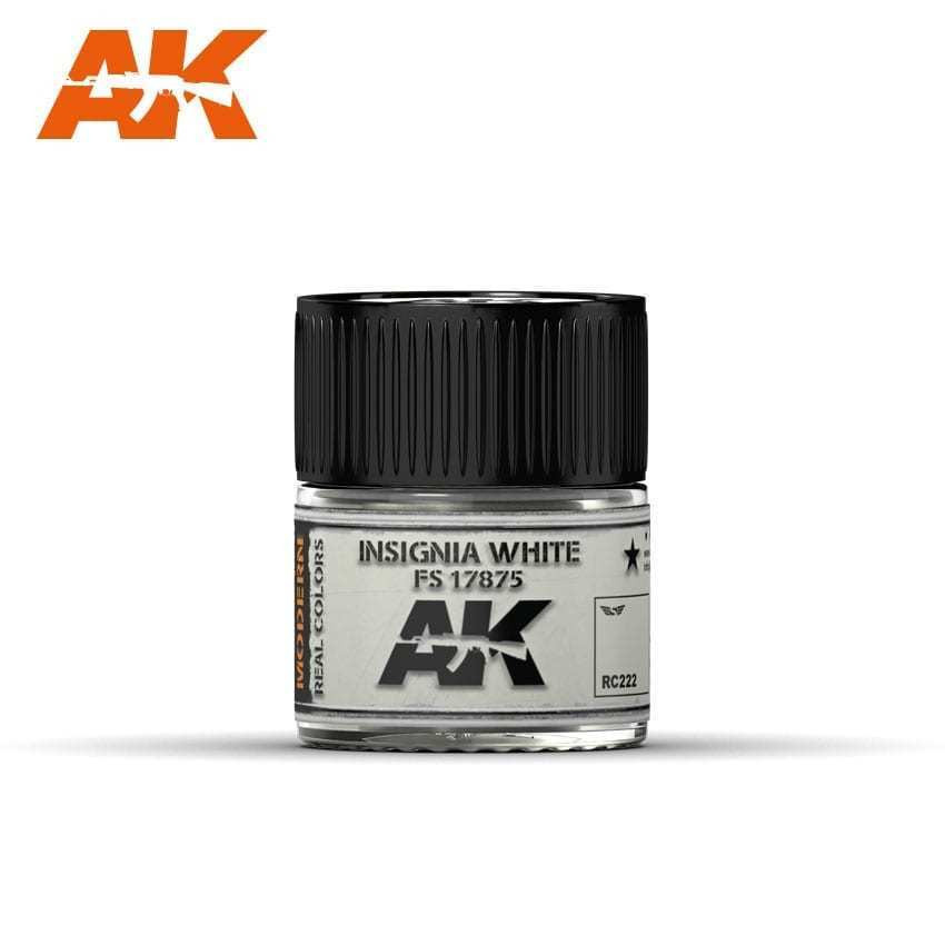 AKIRC222 Real Colors  Insignia White FS 17875 Acrylic Lacquer Paint 10ml Bottle