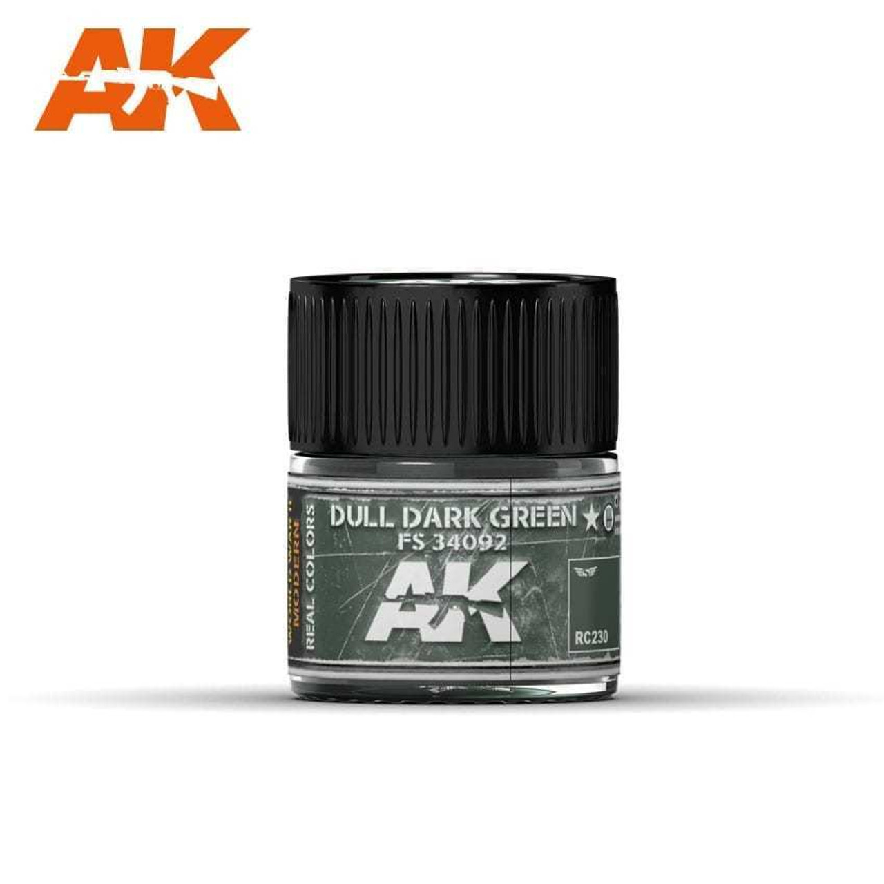 RC230 Real Colors  Dull Dark Green FS 34092 Acrylic Lacquer Paint 10ml Bottle at MRS Hobby Shop, Sandy Utah, 84070