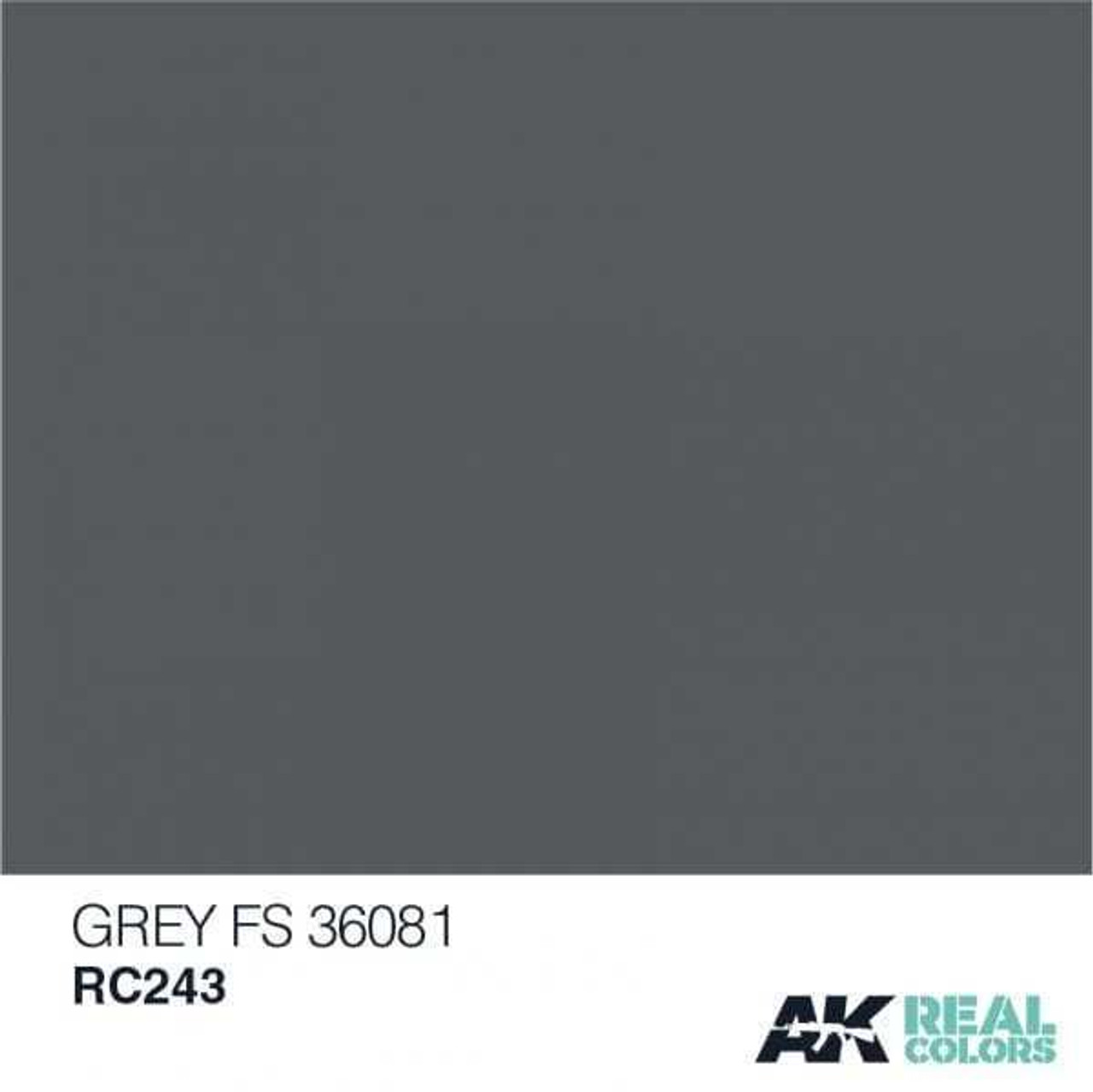 RC243 Real Colors  Grey FS36081 Acrylic Lacquer Paint 10ml Bottle