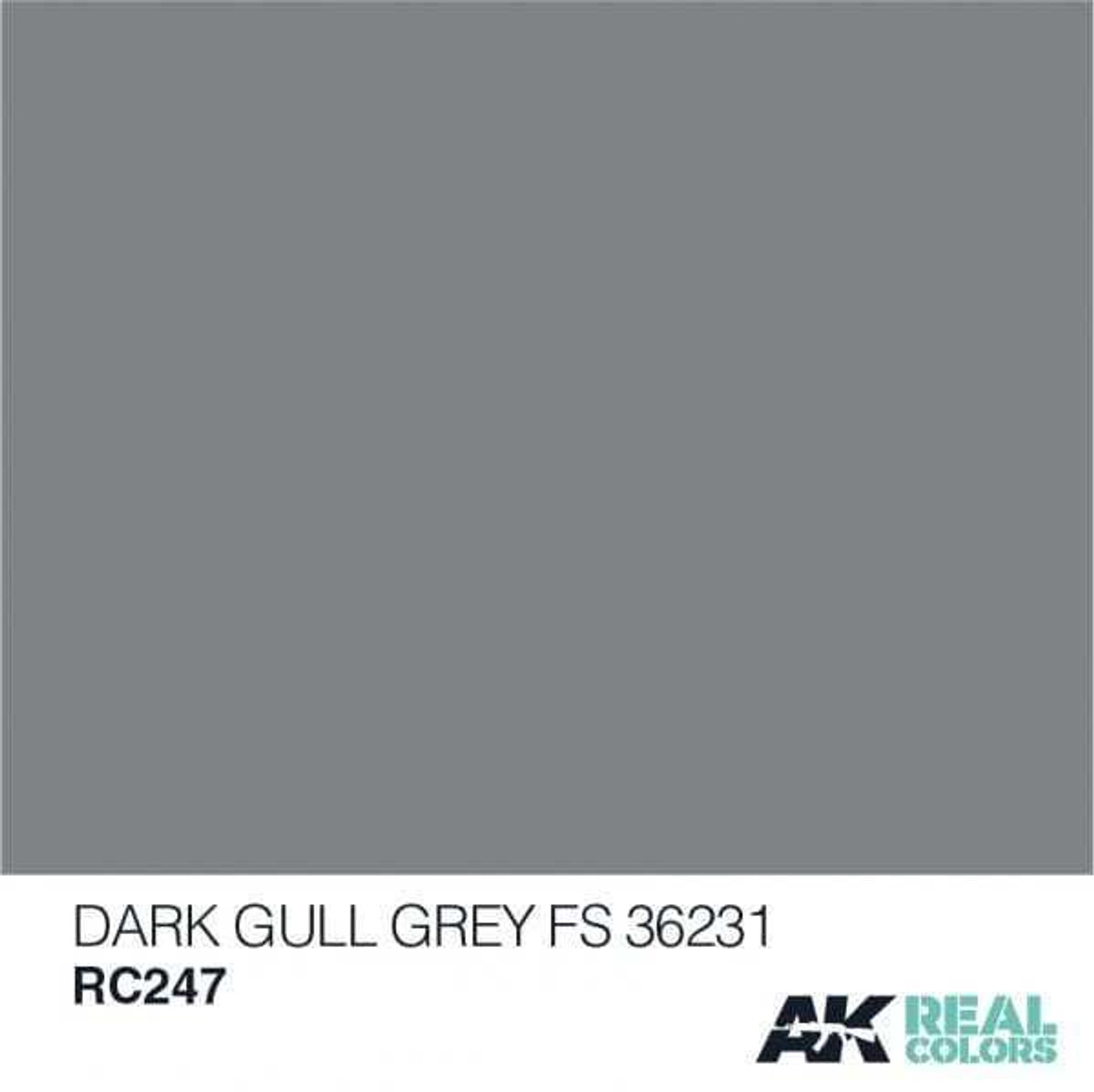 AKIRC247 Real Colors  Dark Gull Grey FS 36231 Acrylic Lacquer Paint 10ml Bottle AKIRC247 Real Colors  Dark Gull Grey FS 36231 Acrylic Lacquer Paint 10ml Bottle