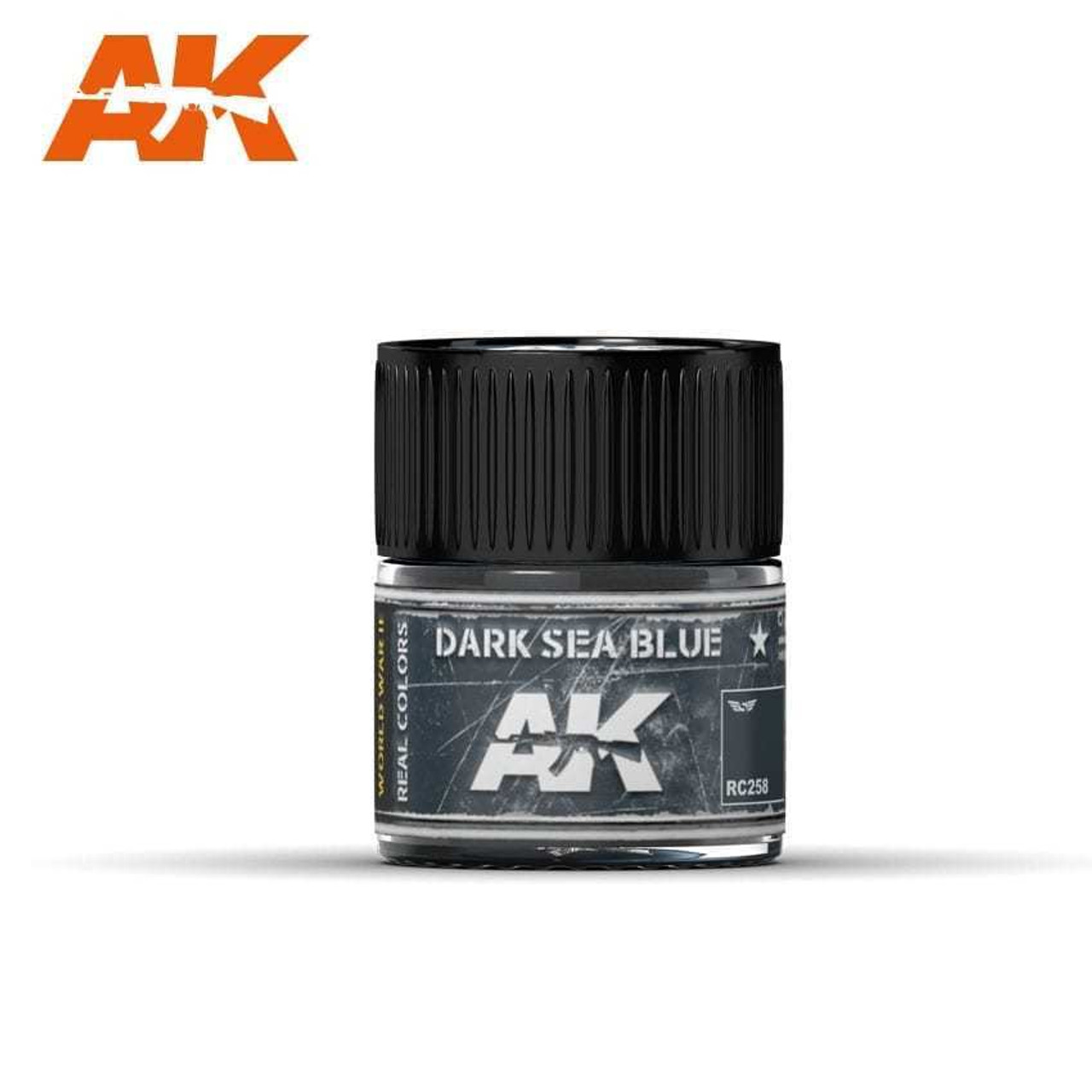 AKIRC258 Real Colors  Dark Sea Blue Acrylic Lacquer Paint 10ml Bottle AKIRC258 Real Colors  Dark Sea Blue Acrylic Lacquer Paint 10ml Bottle