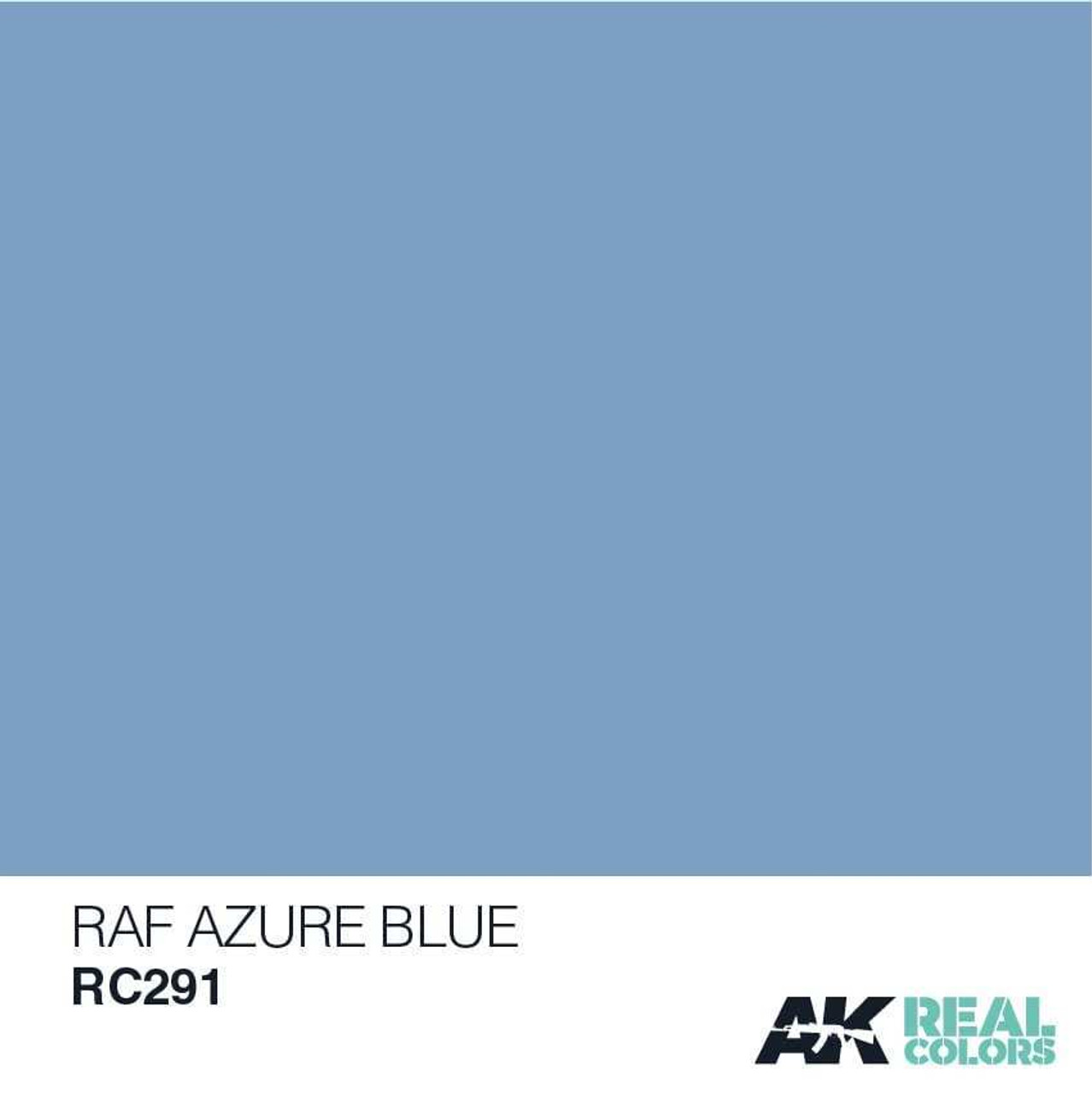 AKIRC291 Real Colors  RAF Azure Blue Acrylic Lacquer Paint 10ml Bottle AKIRC291 Real Colors  RAF Azure Blue Acrylic Lacquer Paint 10ml Bottle