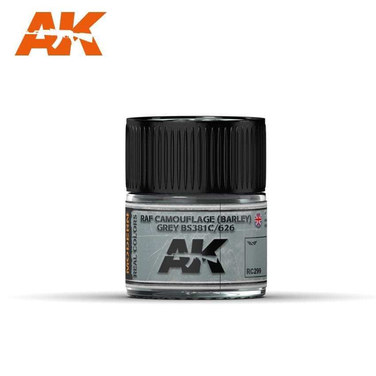 (D) AKIRC299   Real Colors RAF Camouflage (BARLEY) Grey BS381C/626 - 10ml