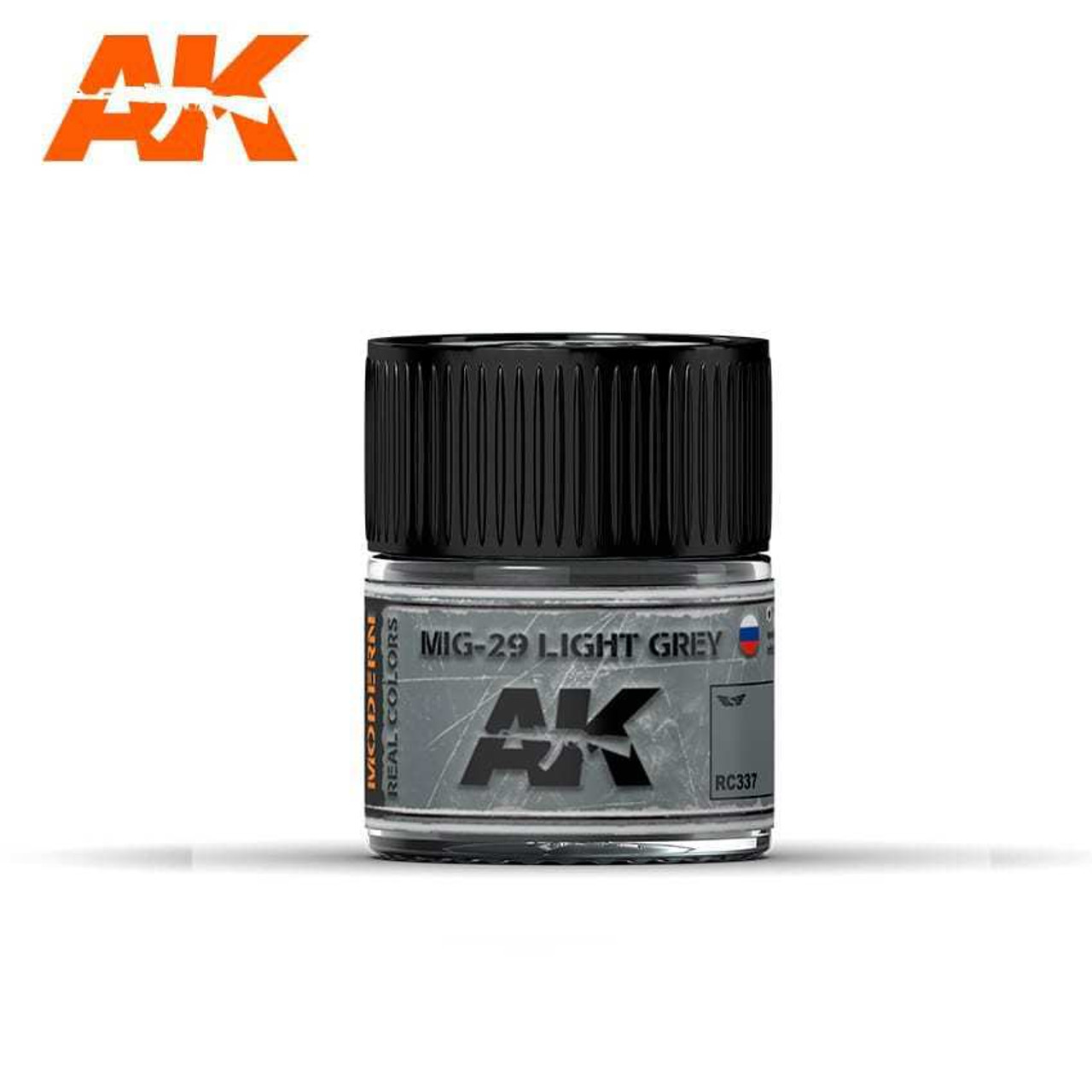 AK Interactive RC334 Real Colors MIG-29 Light Grey Model Paint 10ml